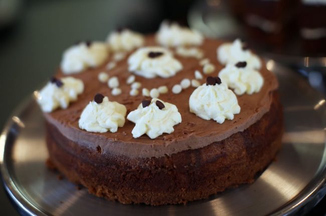 Delicious cakes in the tearoom Delicious cakes in the tearoom