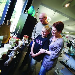 Browsing in the Durham Dales Centre gift shop Browsing in the Durham Dales Centre gift shop